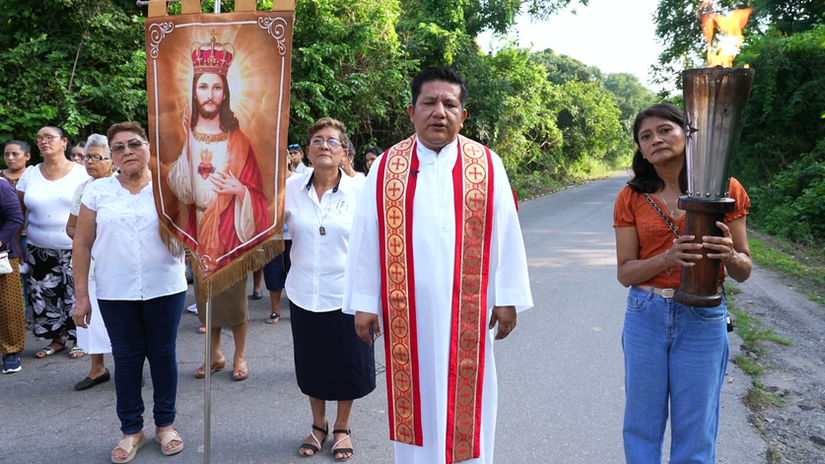 Padre Eric Enrique Huerta y Testimonio Andrea Saavedra Capilla de Ntra. Señora del Carmen en la Brecha, Veracruz